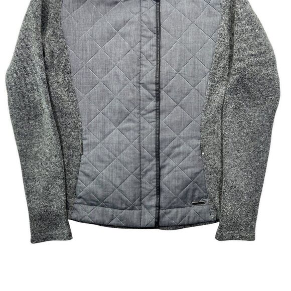 Smartwool Women's Size Small‎ Gray Quilted Full Zip Wool Jacket - Picture 4 of 15